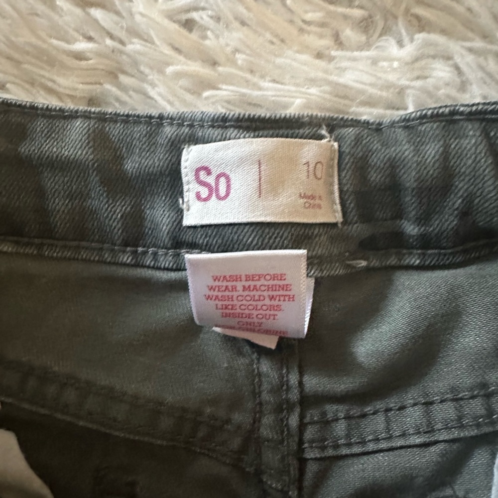Size: Kids 10, Camo straight legged jeans